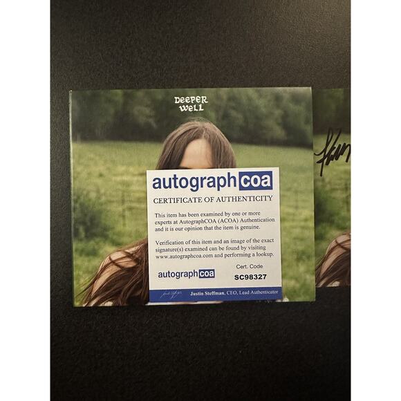 AUTOGRAPHED Kacey Musgraves SIGNED Deeper Well CD COA ACOA #SC98327 - Picture 3 of 3